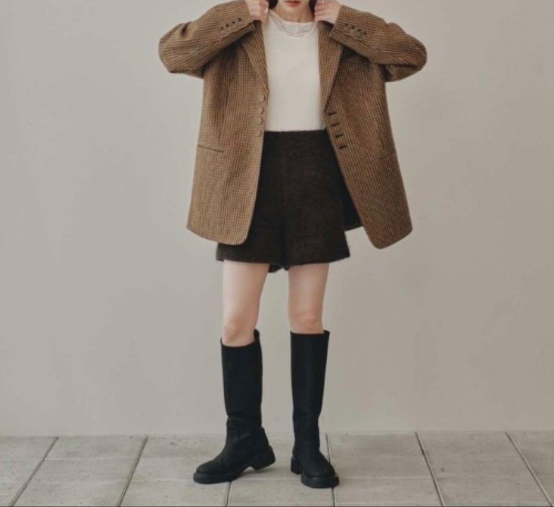 ジャケット・アウター Wool100% Check Jacket 36 Wool100% Check Jacket(36 CAMEL): TODAYFUL: WOMENS｜ STUDIOUS