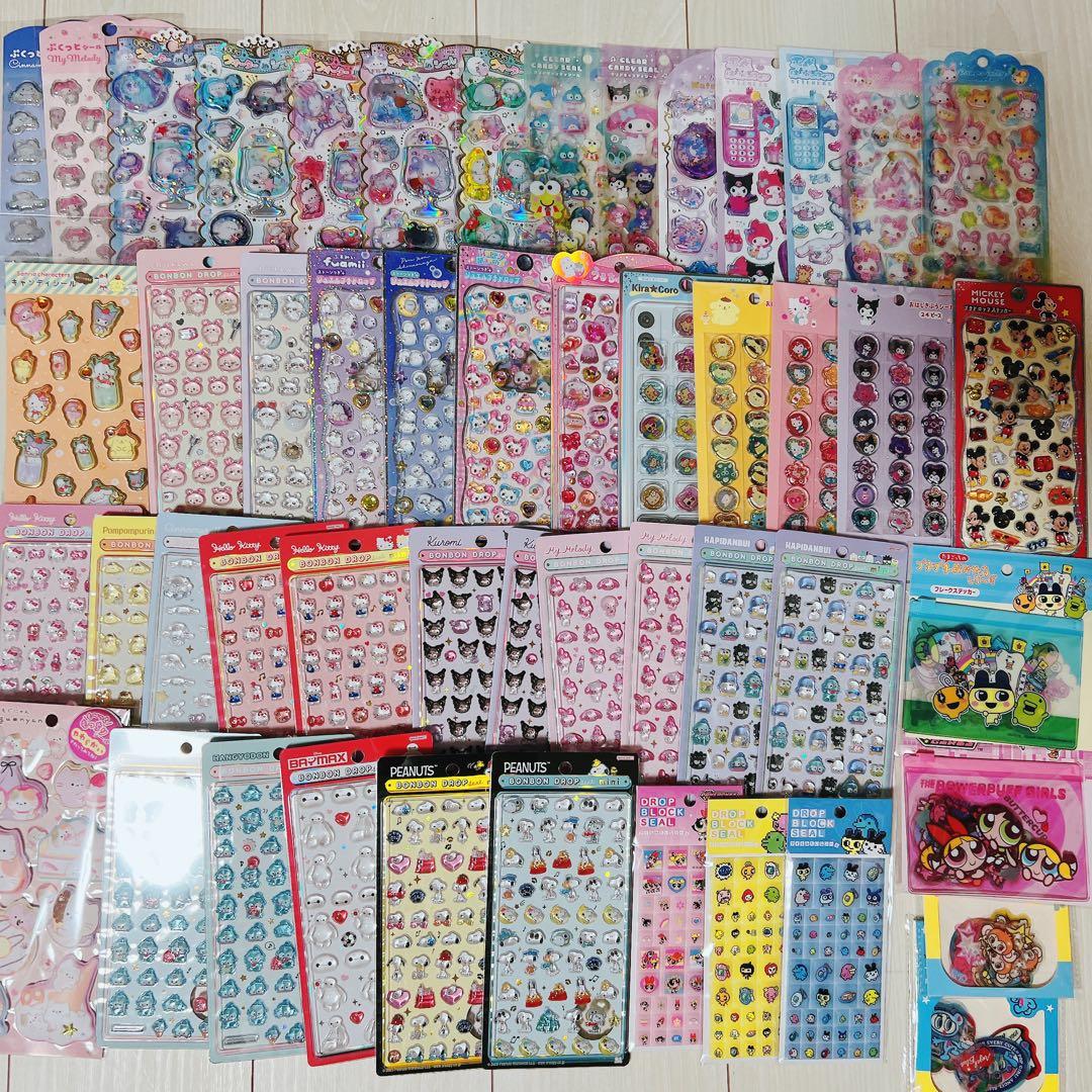 【本日限定値下げ】ボンボンドロップシール　まとめ売り ディズニー ボンボンドロップシール 8点セット】大人気キャラクター