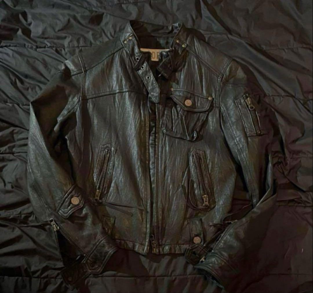 ジャケット・アウター realleather jacket kmrii 14th addiction