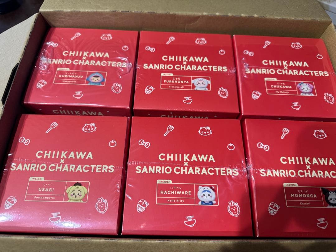 ちいかわサンリオキャラクターズ　Kiramekko うさぎ・ちいかわ　6点セット