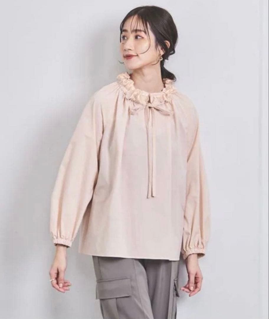 ユナイテッドアローズUNITED ARROWS オーガンジーフリルリボンブラウス UNITED ARROWS（ユナイテッドアローズ）の「オーガンジー フリル