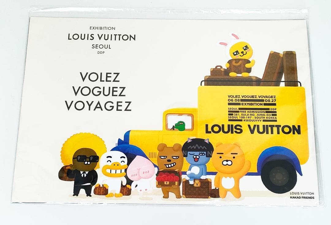 ルイヴィトン カカオフレンズコラボ 限定ポスター KAKAO FRIENDS チュンシク × ルーニー・テューンズ！弘大ストアでクリスマスコラボ