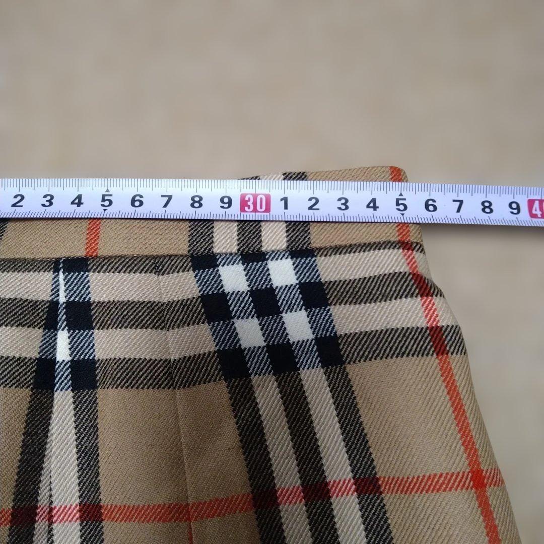 BURBERRYS バーバリー ノバチェック プリーツスカート 総柄 13号