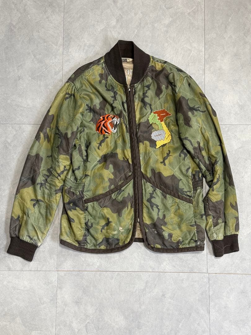 激レア 60s ベトジャン Ted Williamsタグ キルティングスカジャン