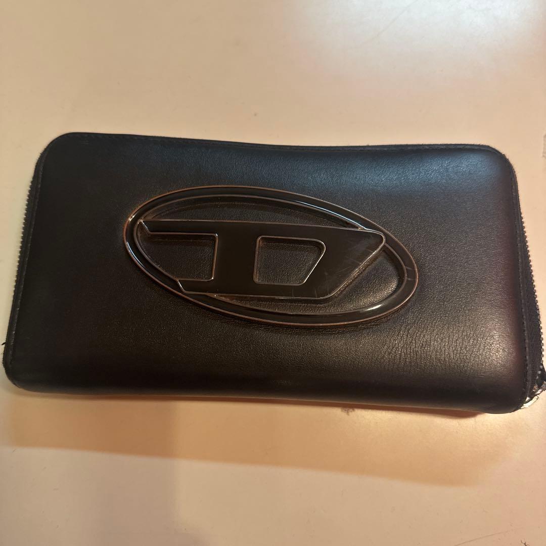 D 黒 レザー 長財布