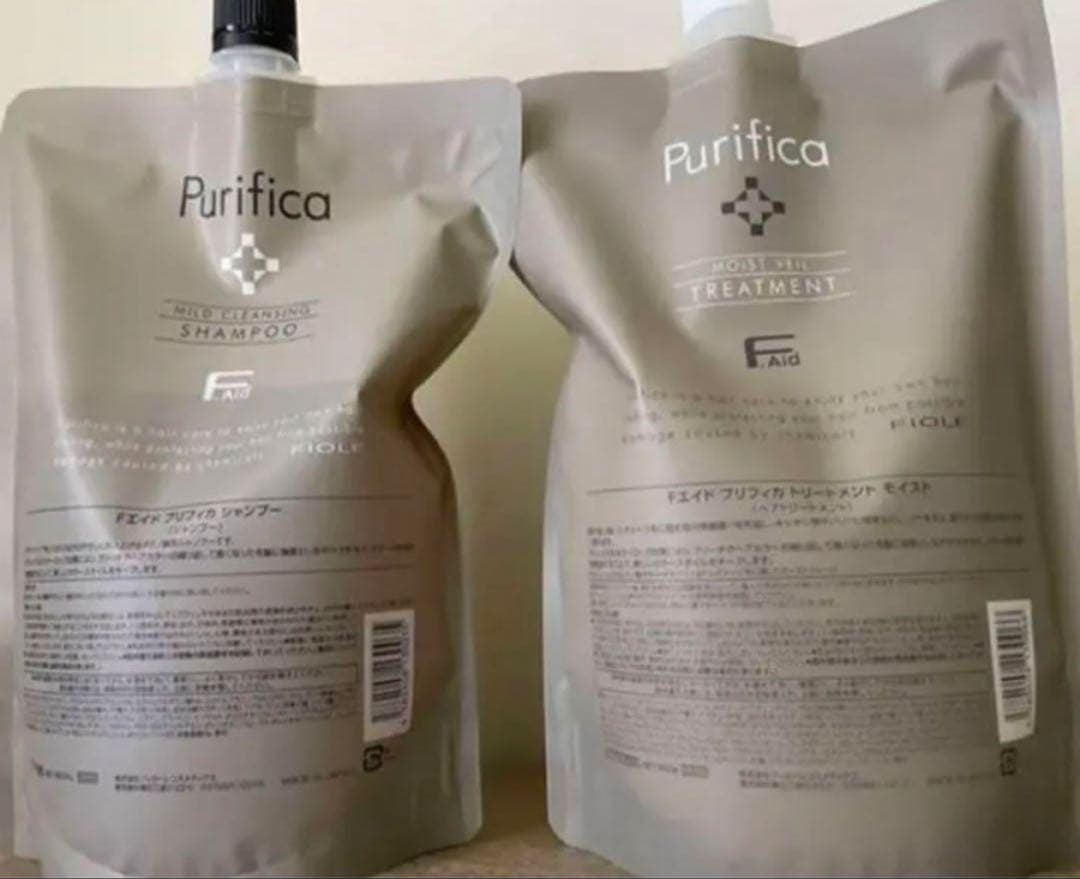 プリフィカシャンプー、モイストトリートメント、ミル