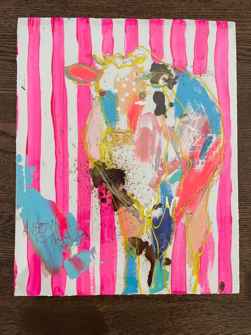 a*i様 北村直登　牛　F3キャンバス