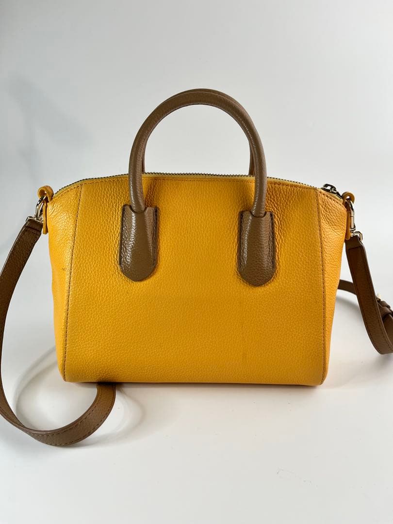 FURLA フルラ テッサ 2waイエローレザーバッグ ビタミンカラー