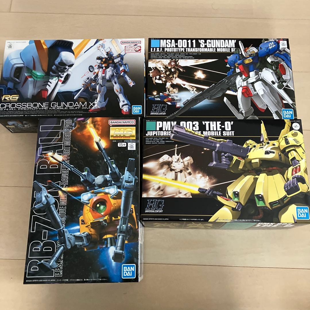 hg ジ•オ sガンダム rg クロスボーンガンダム mg ボール 第08ms