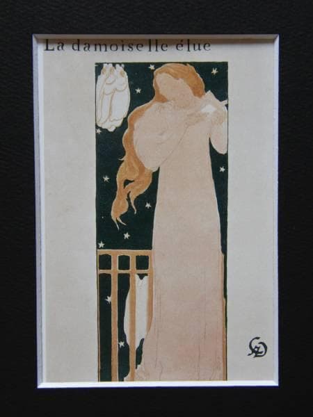 Maurice Denis、希少画集画、新品高級額、額装付、状態良好、油彩 人物