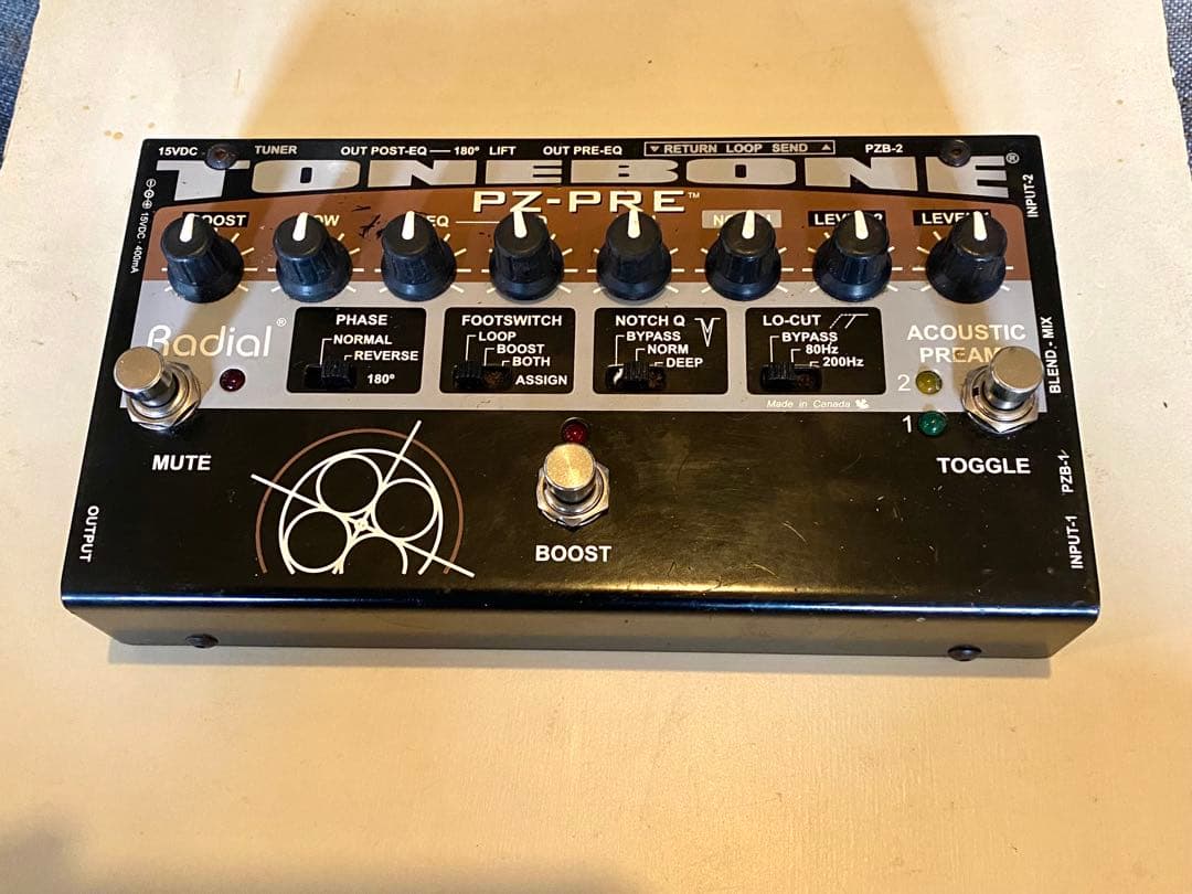 Radial TONEBONE PZ-PRE 2CHアコースティック・プリアンプ