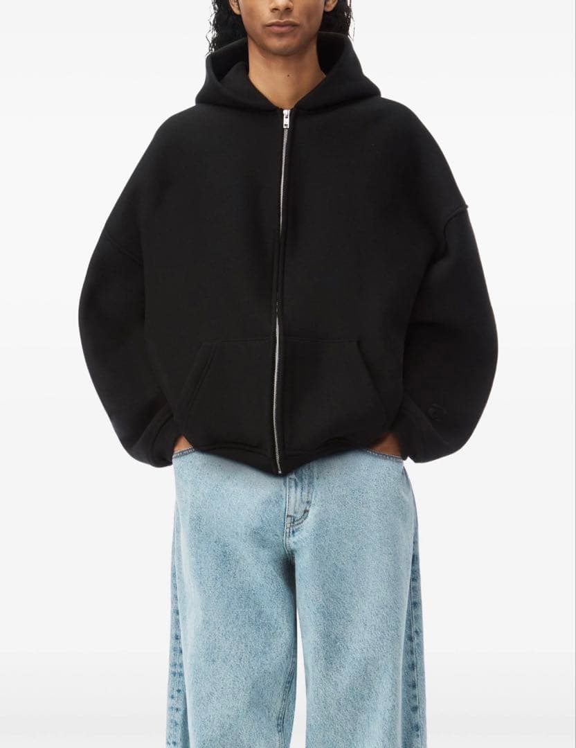 Alexander Wang Puff Logo パーカー Lサイズ ブラック