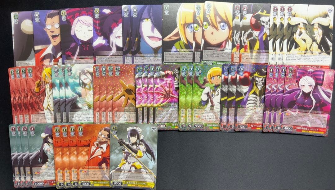 ヴァイスシュヴァルツ オーバーロード　デッキ＋パーツまとめ売り ヴァイスシュヴァルツ オーバーロード デッキパーツ - メルカリ