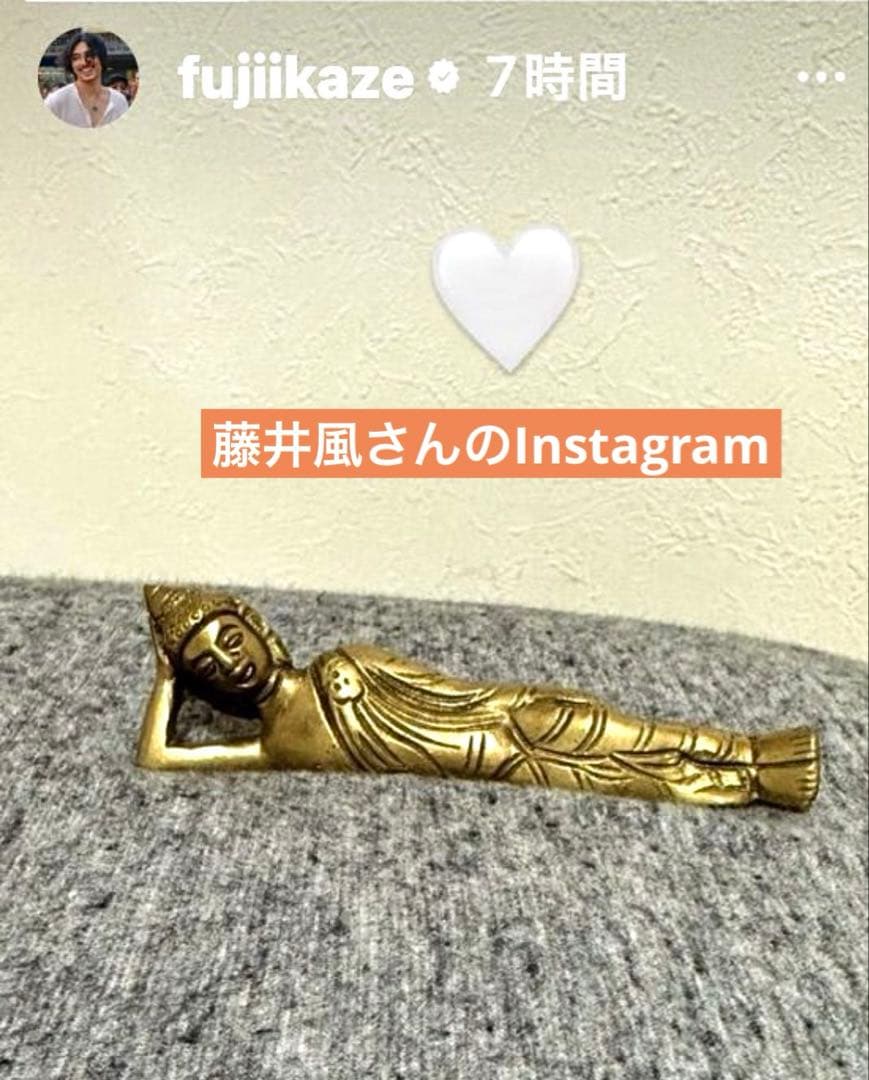 藤井風さんと同じ涅槃像 インド ブッダ - メルカリ