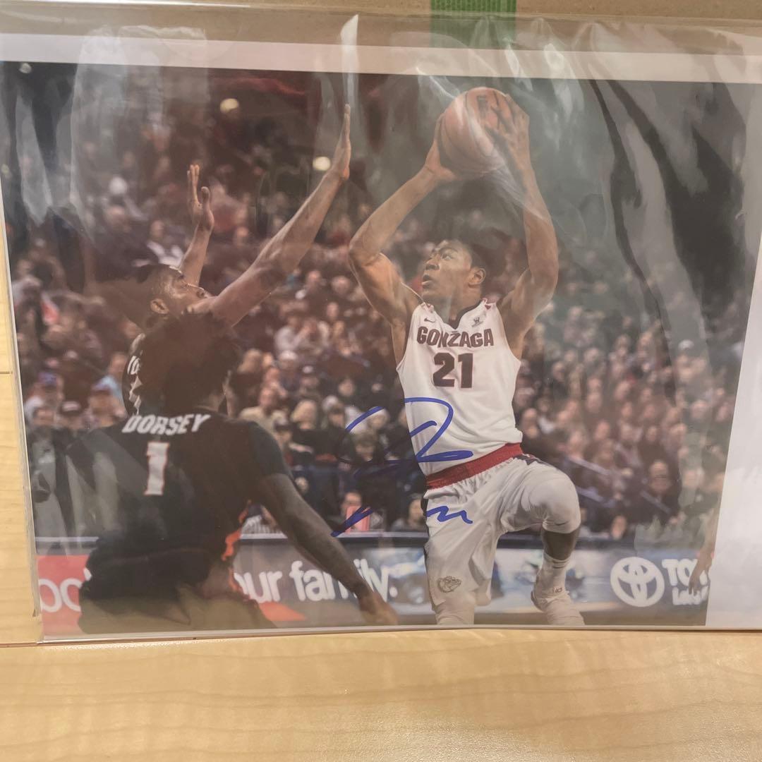 NBA 八村塁 ゴンザガ大学時代のサイン入り写真（流体力学） - メルカリ