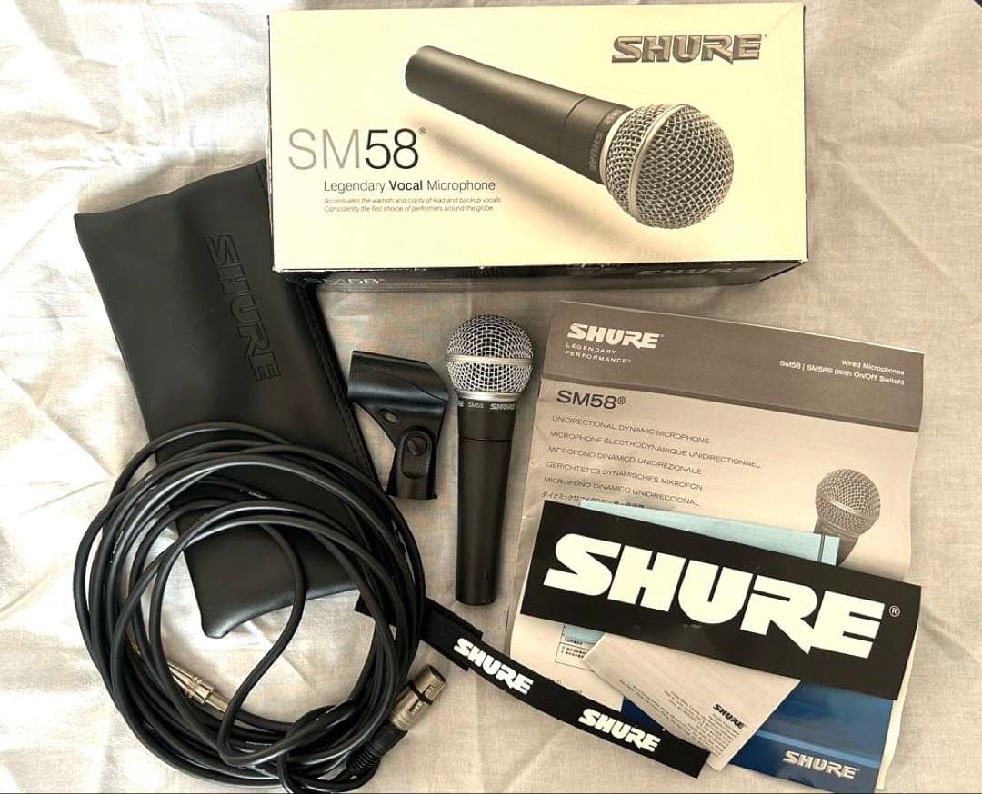 【11/25まで】SHURE SM58 ダイナミックマイク マイクケーブル付き