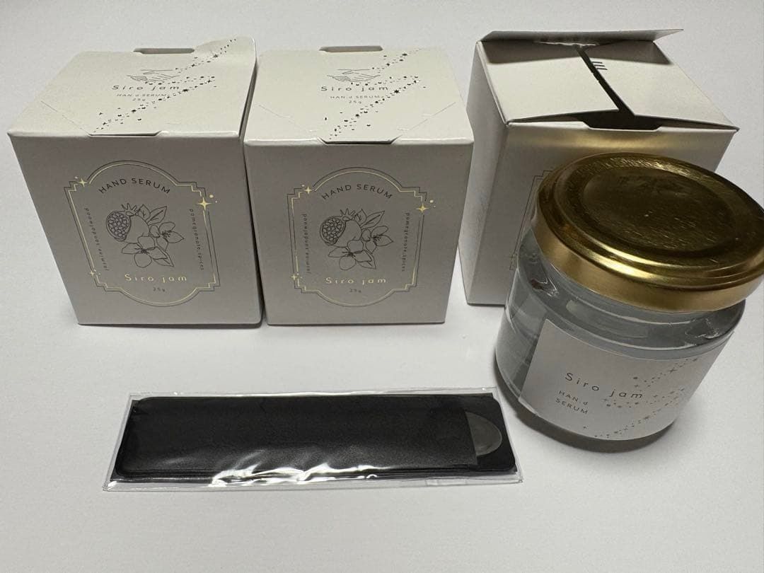 SiroJam薬用リンクル＆ホワイトニングセラム 25g 瓶入り３個 専用ヘラ付