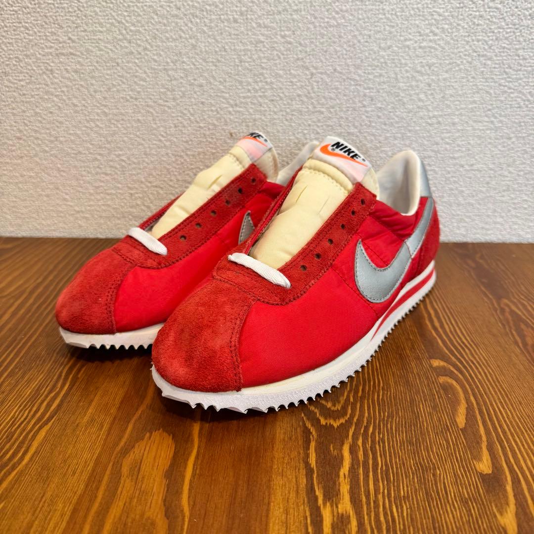 まんち 90s NIKE コルテッツ 赤銀 25.0cm デッドストック