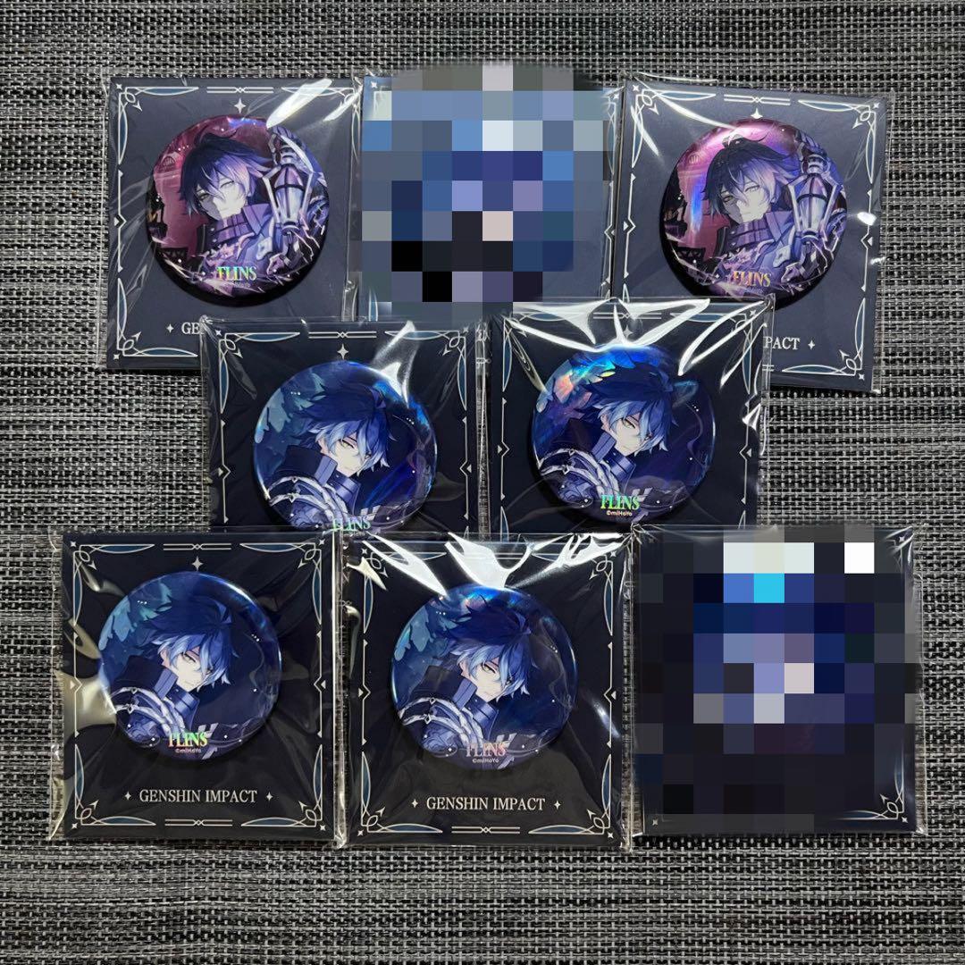 公式正規品 フリンズ 缶バッジ 6点 原神 キービジュアル 立ち絵 空月の