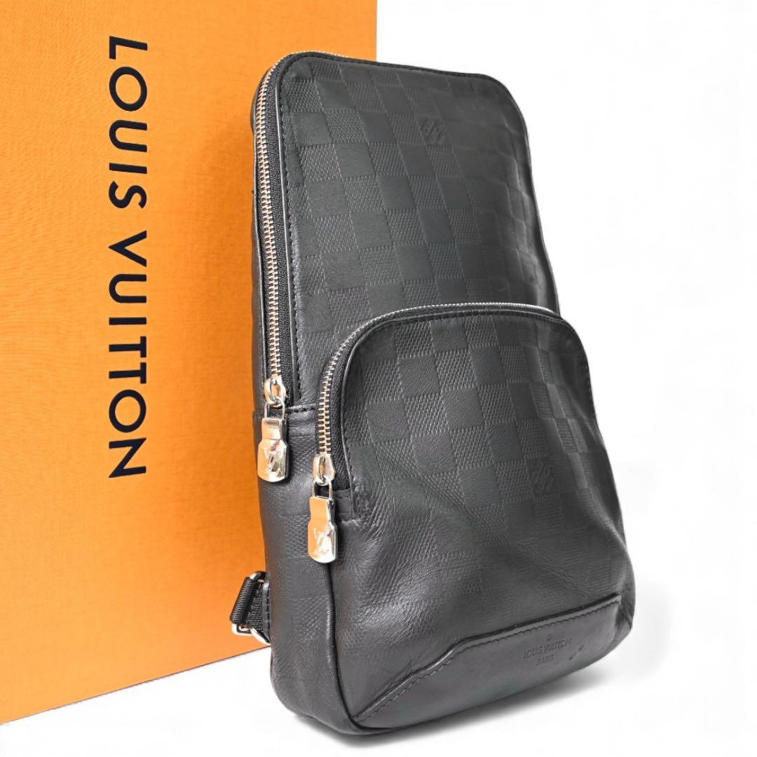 【美品】ルイヴィトン ダミエ ブラック ボディバッグ　スリング　ショルダーバッグ