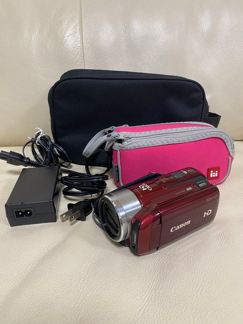 Canon HD ビデオカメラ 本体 レッド