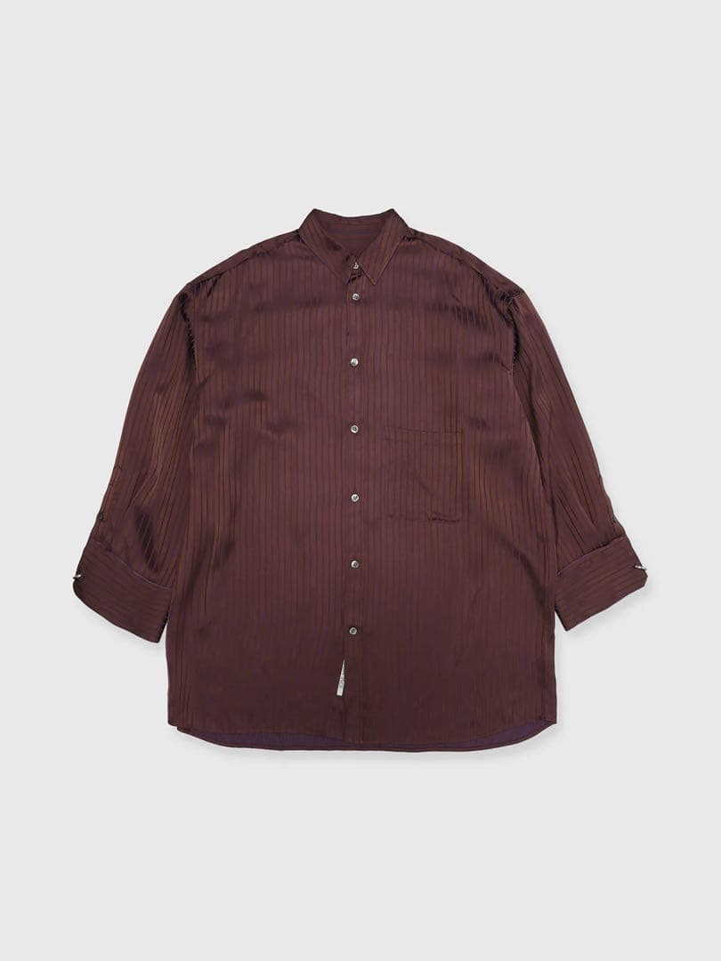 トップス josemoon SATIN STRIPESHIRT & SHORTPANTS