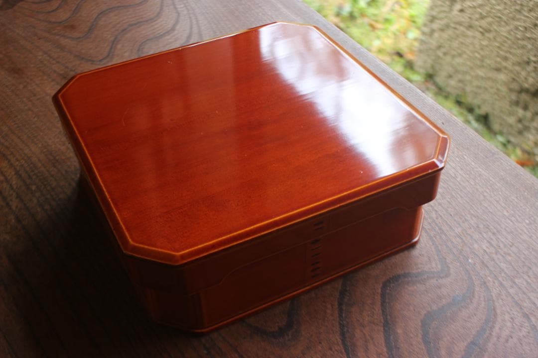 極小傷有！上質拭き漆の美しい春慶塗の大徳寺重（検懐石道具茶道具お重重箱