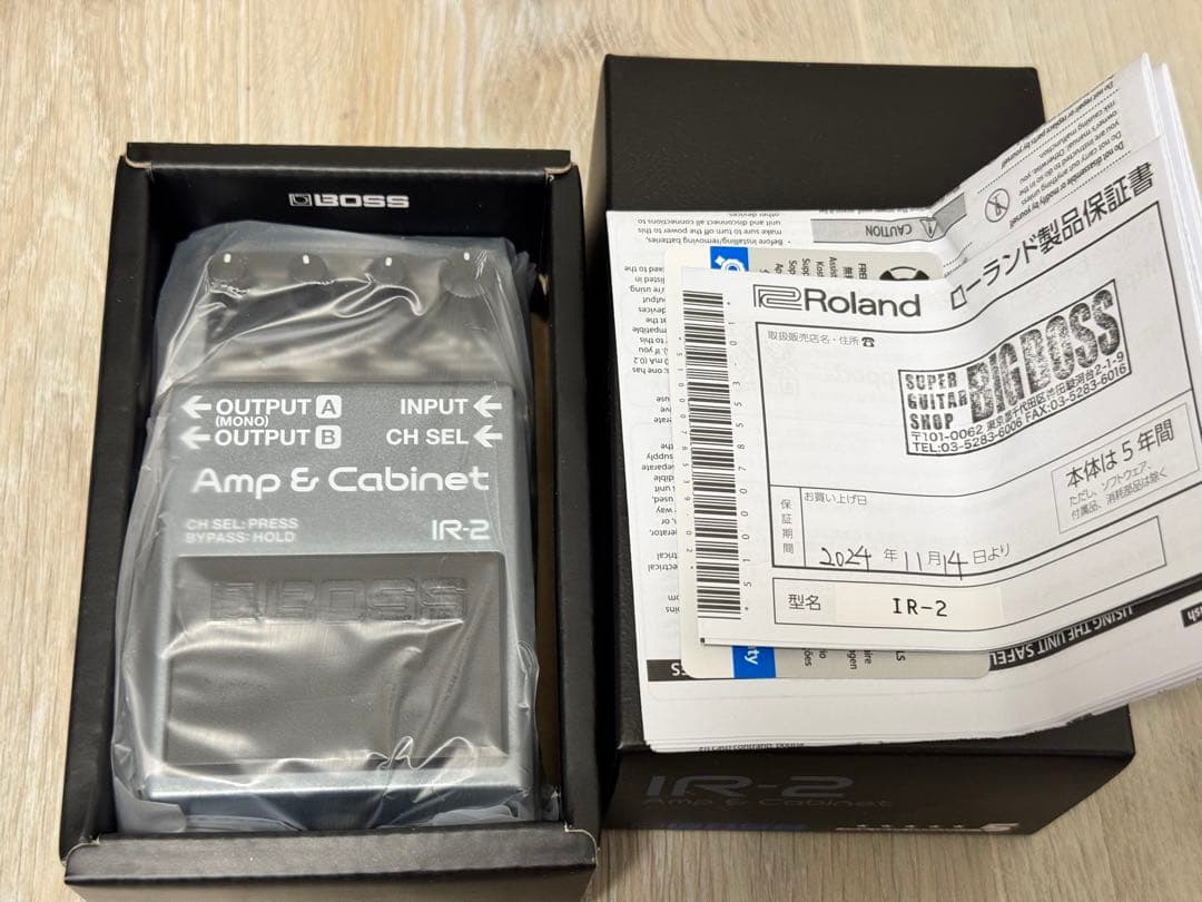 BOSS IR-2 未使用品 メーカー保証あり