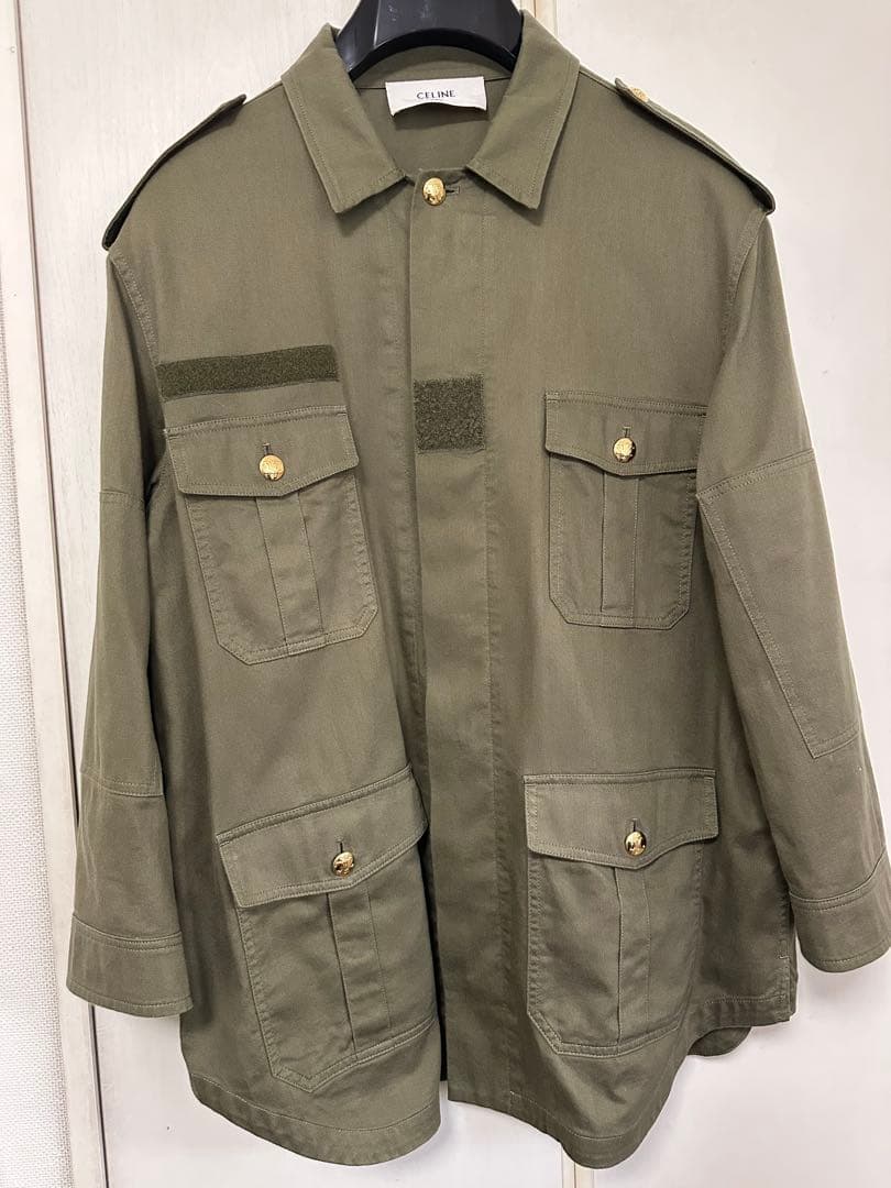 CELINE ミリタリージャケット オリーブグリーン　お値段交渉どうぞ！