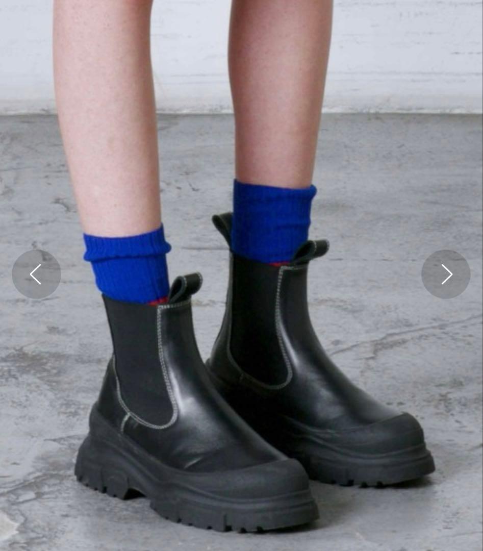 SOFIE D'HOORE レザー サイドゴアブーツ