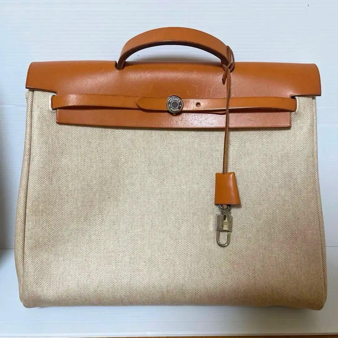 【値下げ中】美品　刻印ありHERMES エルメス　エールバッグ　替えバッグ有