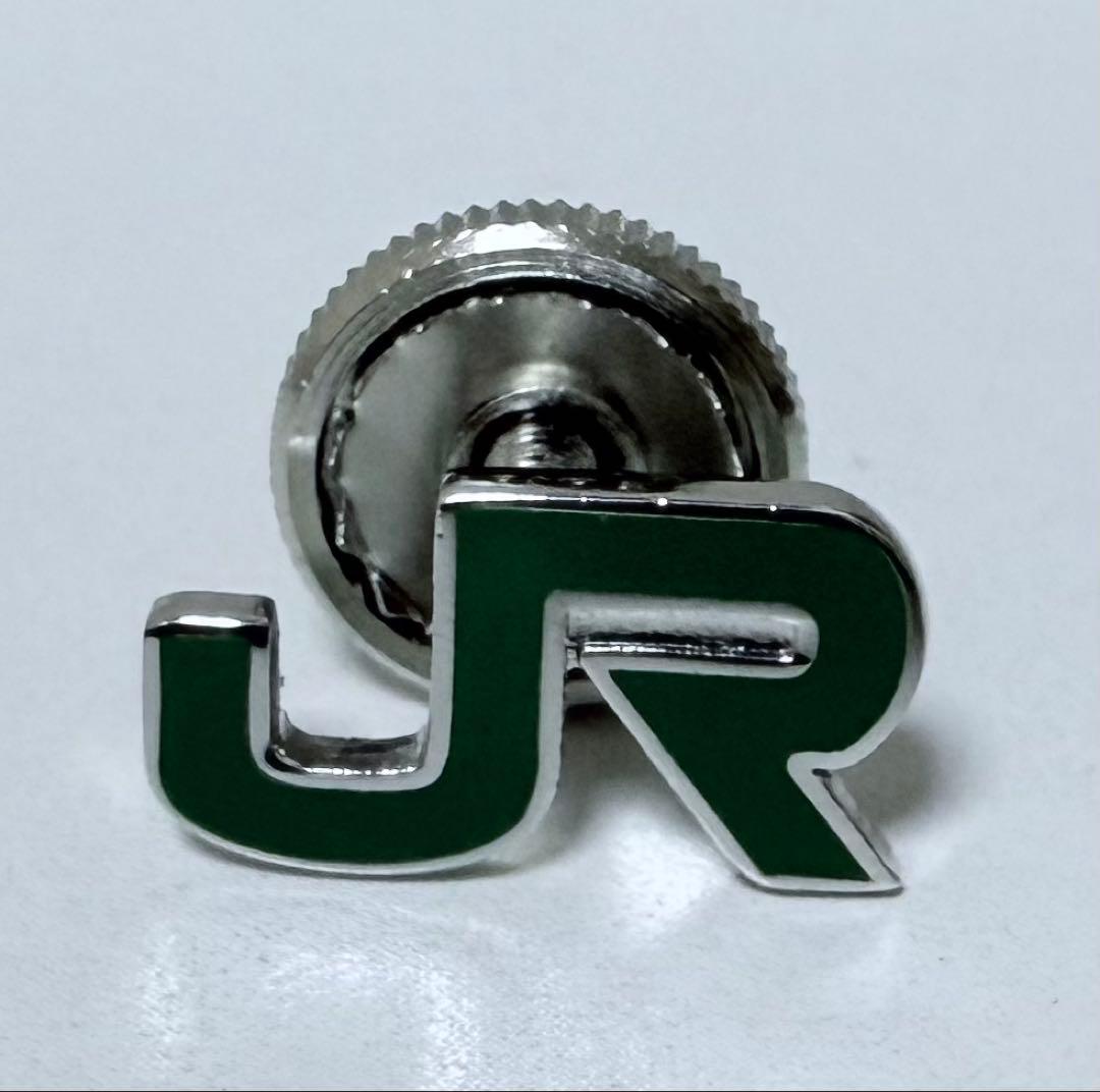 JR 緑色 メタル ピンバッジ