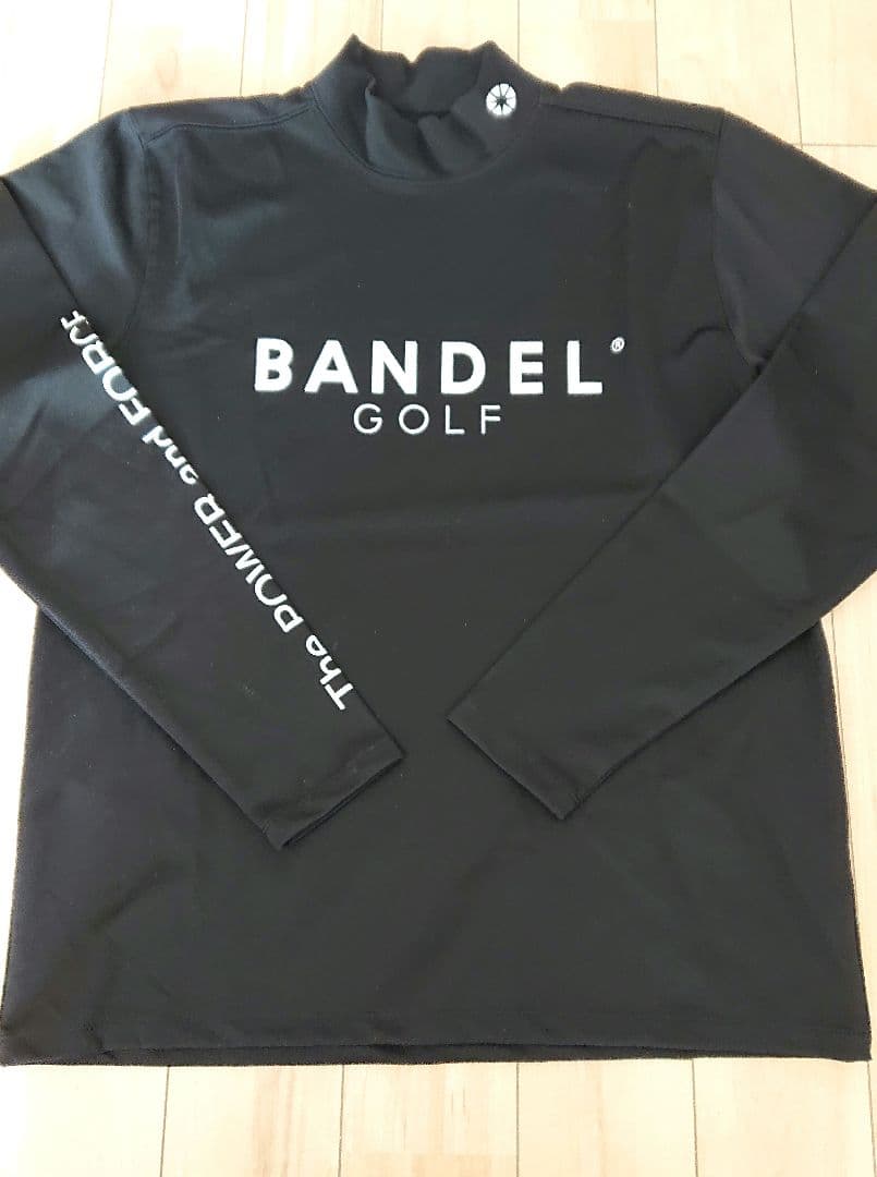 BANDEL ゴルフ 長袖タートルネックシャツ Mサイズ ブラック BANDEL（バンデル） レイヤード ハイネックニット ゴルフ メンズ