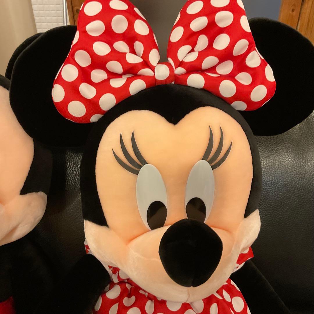 超特大！100cm！美品 ミッキーマウス ミニー マウス ぬいぐるみ