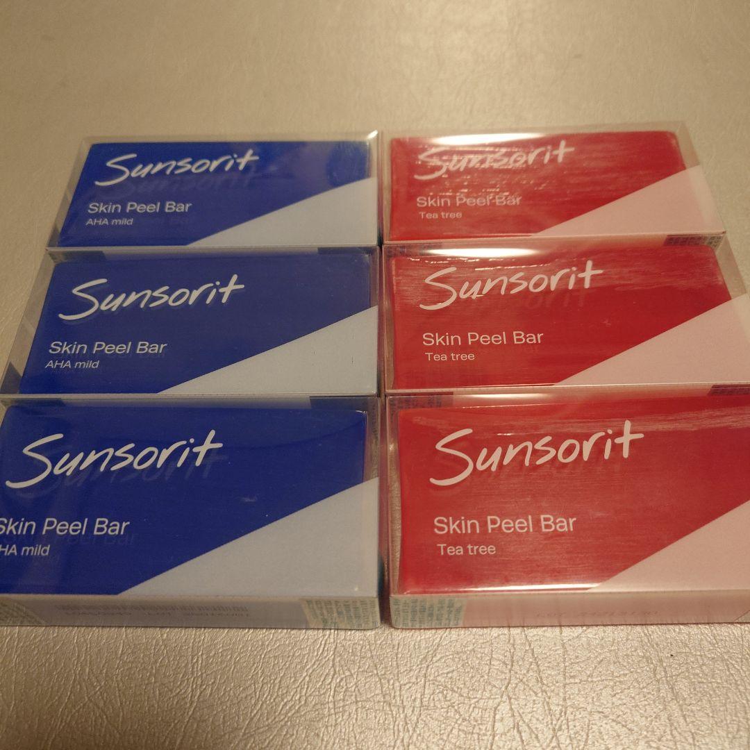 サンソリット　スキンピールバー　赤３個　青３個