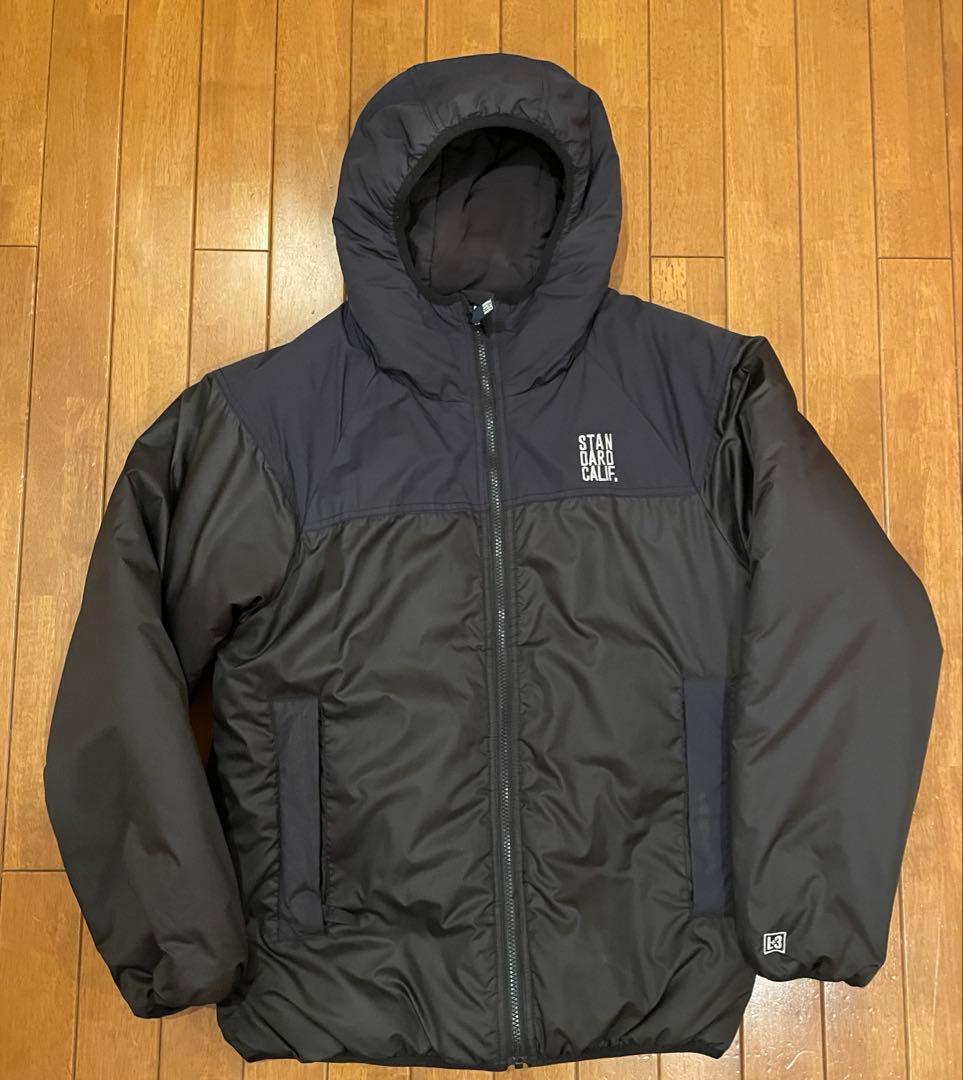 スタンダードカリフォルニア リバーシブルダウンジャケット スタカリ 黒 XL 冬のアウターコーディネート ｜ STANDARD CALIFORNIA[スタンダード