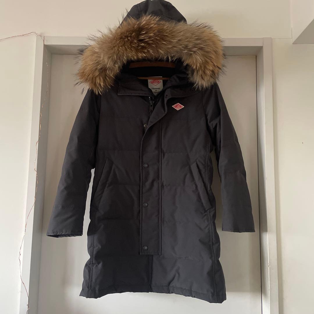 【美品】DANTON ダウンコート　34 グレー　ファー着脱可 楽天市場】【35％OFFクーポン配布中】 ダウンコート レディース ロング