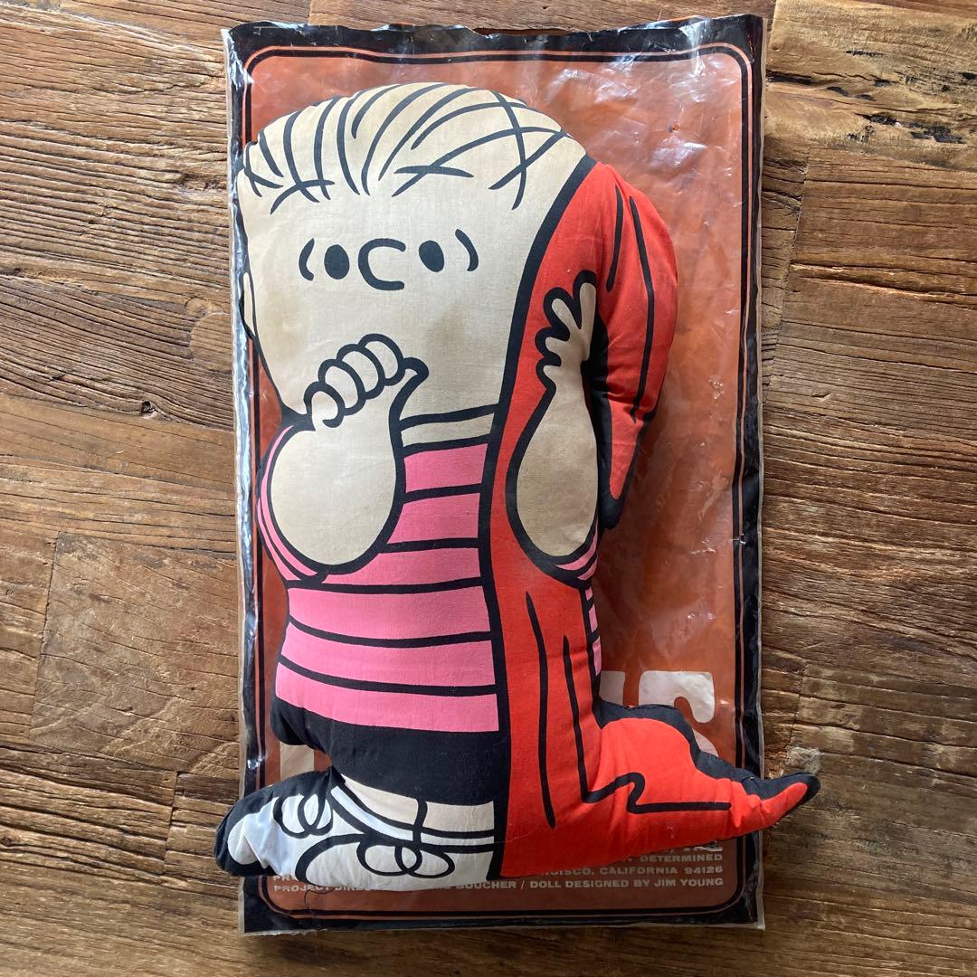 9*2様 60's ヴィンテージ　クッション　ドール　ピロー　ライナス　スヌーピ