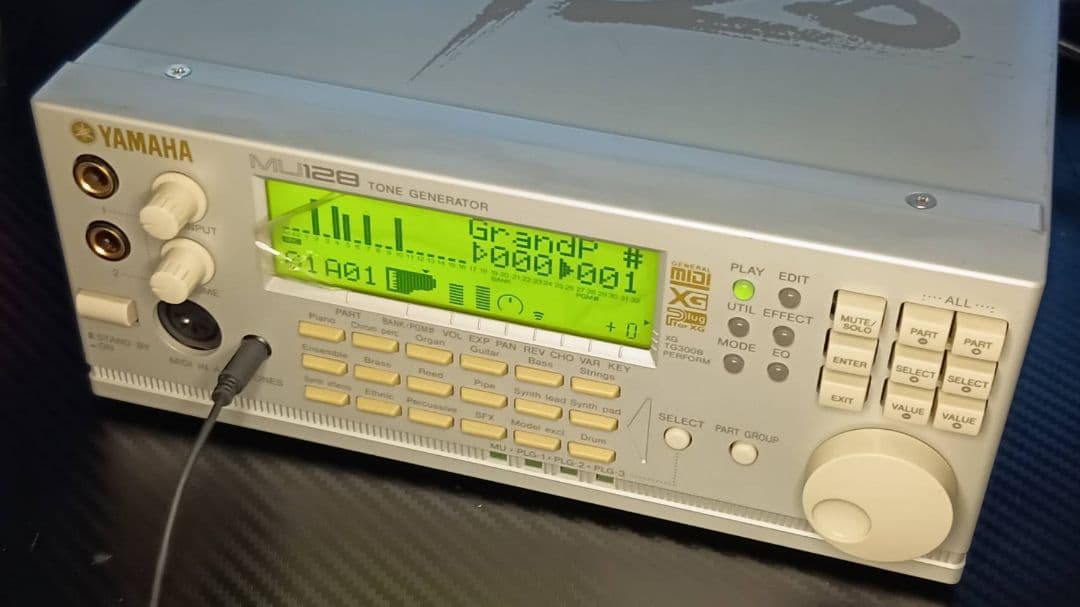 ヤマハ MU128 整備済 トーンジェネレータ コンデンサ・エンコーダ・電池換済