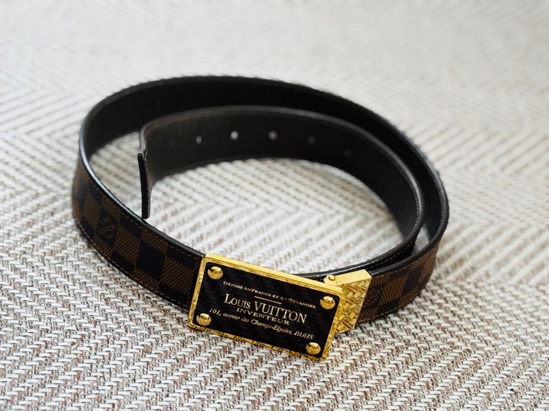 LOUIS VUITTON ダミエ レザーベルト