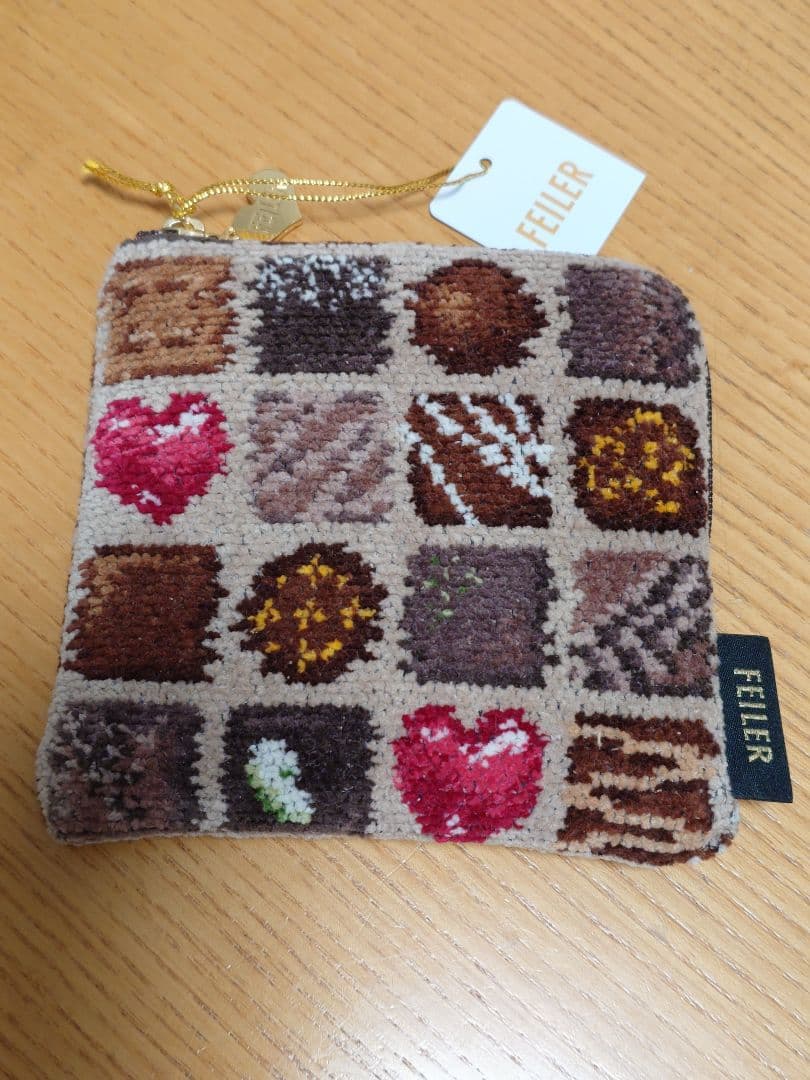 ✧新品✧FEILERフェイラー♡コフレドゥショコラ スクエアポーチ ベージュ 楽天市場】フェイラー公式/FEILER コフレドゥショコラ スクエアポーチ