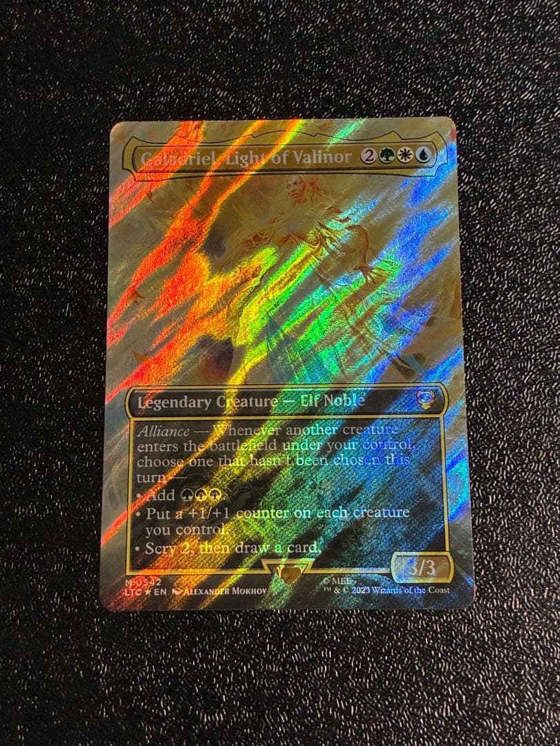 指輪物語Galadriel, Light of Valinor サージfoil MTG FOIL Galadriel, Light of Valinor - The Lord of the Rings