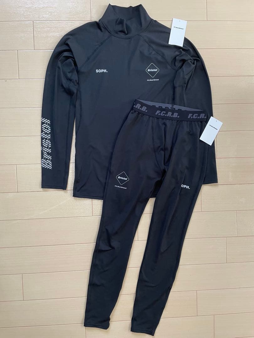 F.C.R.B UNDER LAYER MOCKNECK TOP＆TIGHTS fcrb_252068_black.jpg