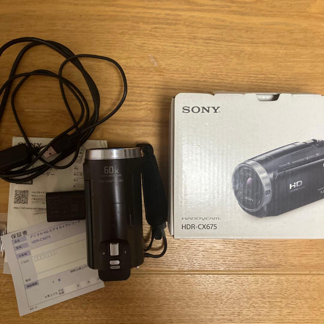 お値下げ。Sony HDR-CX675 ビデオカメラUSED 長期自宅保管品