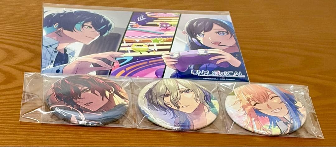 UN:LOGICAL アンロジカル　HMV特典缶バッジ・ポストカードセット