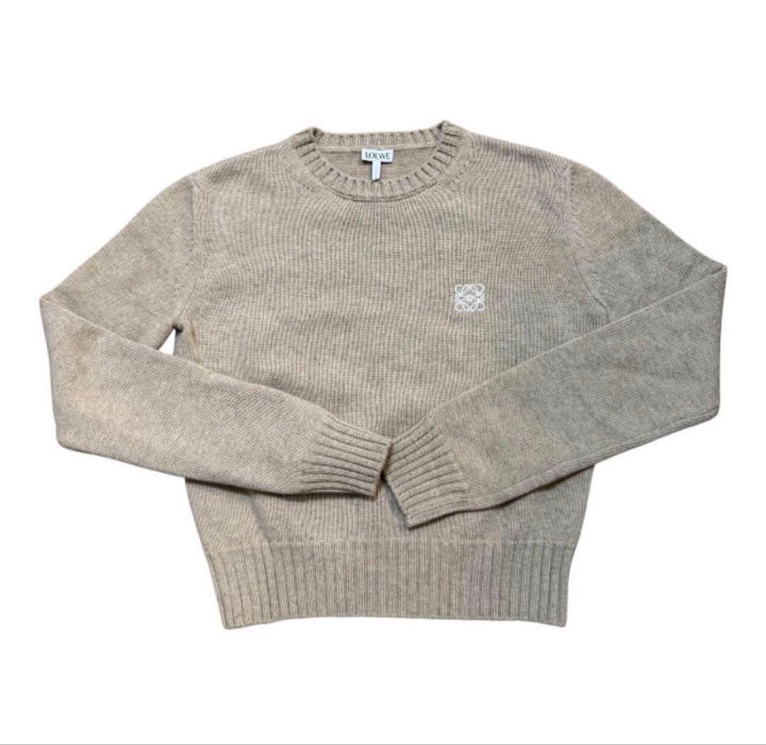 LOEWE ロエベ アナグラムロゴ入りウールニット XS