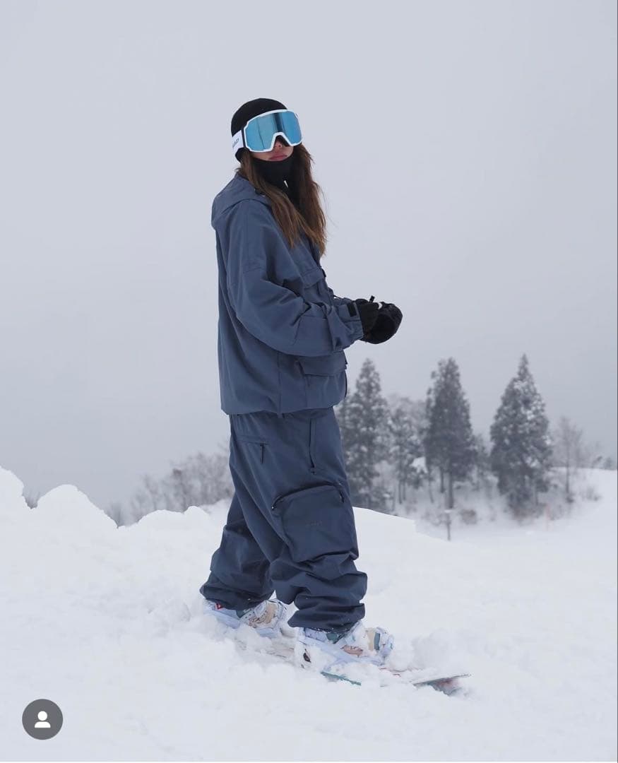 未使用 MAHF スノボウェア 上下セット ビブパンツ