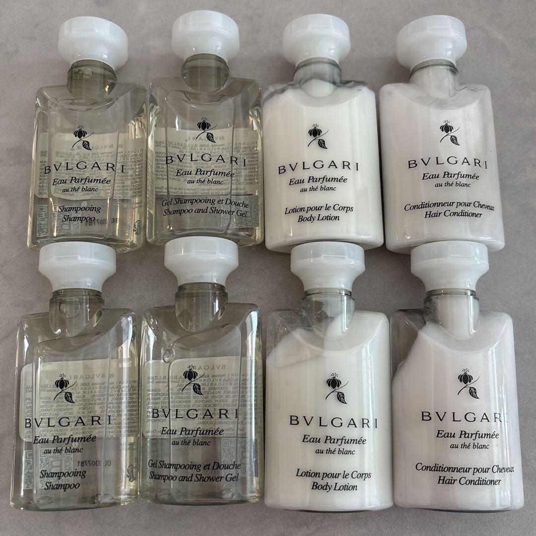 BVLGARI】4種8本セット シャンプー・コンディショナー・ボディ