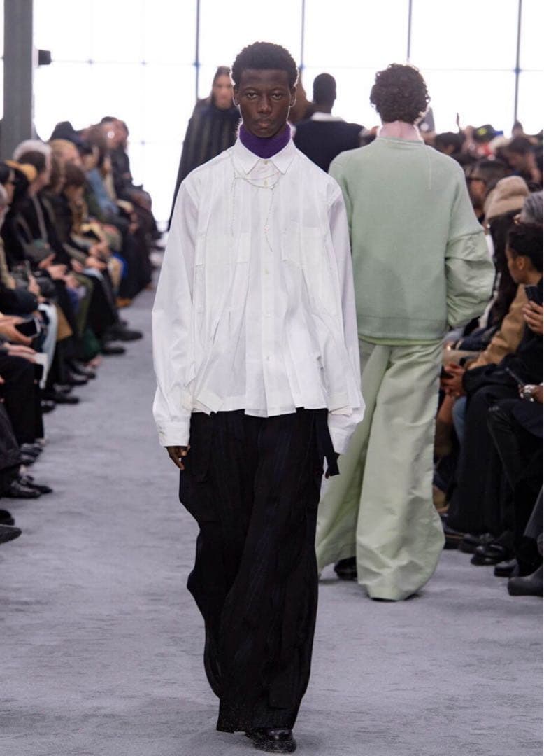 sacai 24aw cotton poplin shirts サイズ1