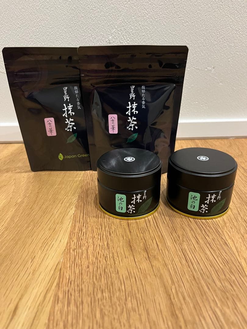 星野製茶園　八女産 抹茶 セット 池の白　八女の華 楽天市場】抹茶 星野園 池の白 40g缶 福岡 八女 星野村のおいしい抹茶